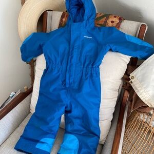 Patagonia toddler snowsuit with lots of life left in it